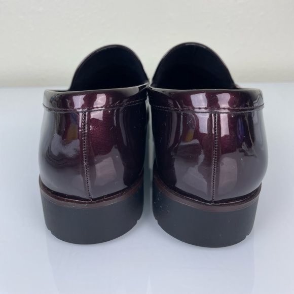 Kelly & Katie Deep Purple Shiny Loafer Slip On, Sz 9 - Picture 7 of 13